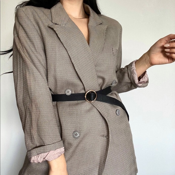 Miss Me Jackets & Blazers - Vintage Double Breasted Plaid Blazer (EUC)